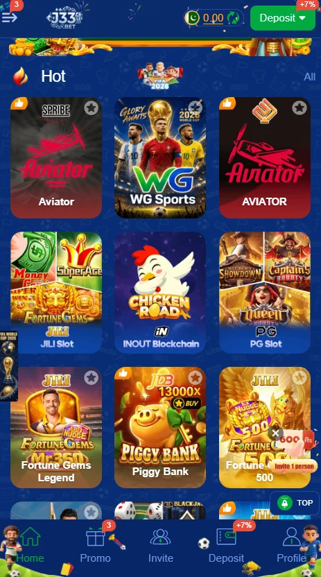 J33 Bet Games