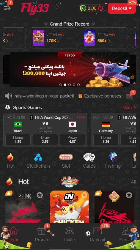 Fly33 Game App