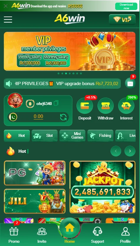 A6win Game App