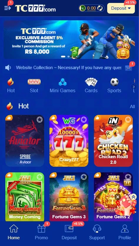 TC777 Game App