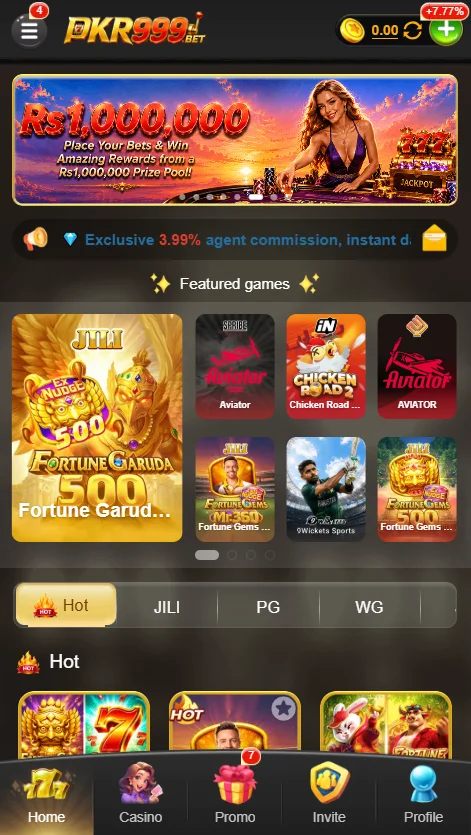 PKR999 Game Interface