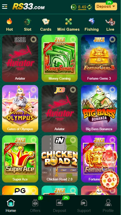 RS33 Game Types